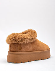 Pantufla Ary color camel para mujer cod. 130122