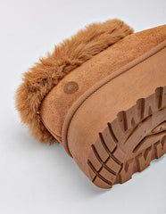 Pantufla Ary color camel para mujer cod. 130122