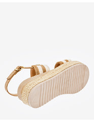 Sandalia Larissa color beige para mujer cod. 130129