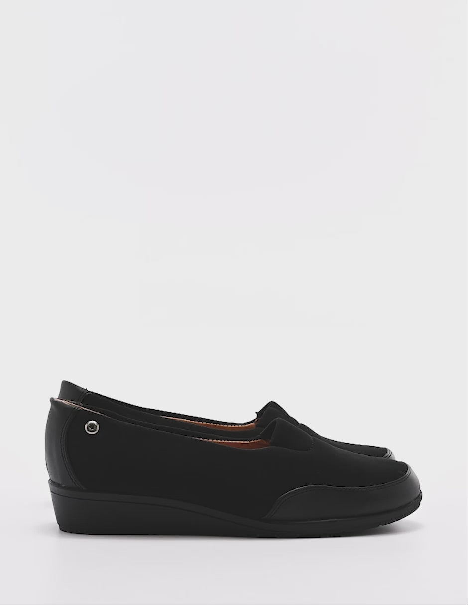 Zapato casual negro para mujer cod. 129077